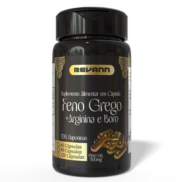 Feno Grego Arginina Boro 120 Cápsulas 500mg Revann